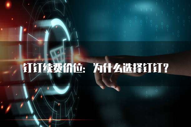 钉钉续费价位：为什么选择钉钉？