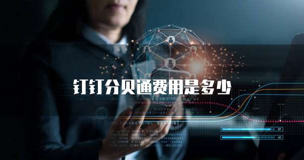 钉钉分贝通费用是多少