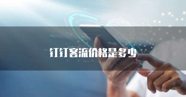 钉钉客流价格是多少