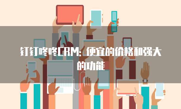 钉钉咚咚CRM: 便宜的价格和强大的功能