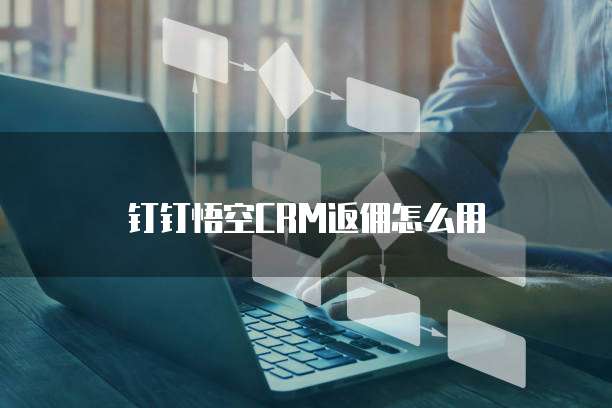 钉钉悟空CRM返佣怎么用