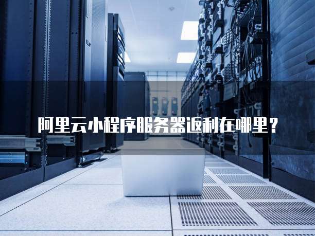 阿里云小程序服务器返利在哪里?
