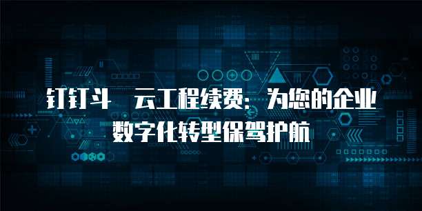 钉钉斗栃云工程续费:为您的企业数字化转型保驾护航