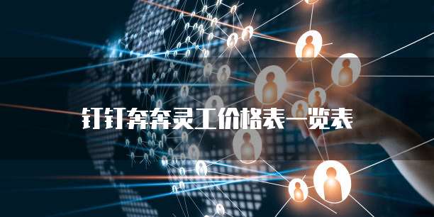 钉钉奔奔灵工价格表一览表