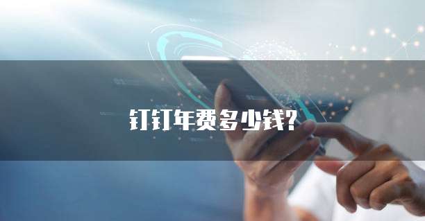 钉钉年费多少钱?