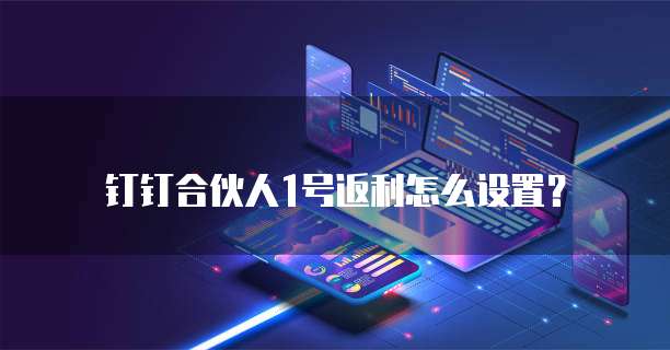 钉钉合伙人1号返利怎么设置?