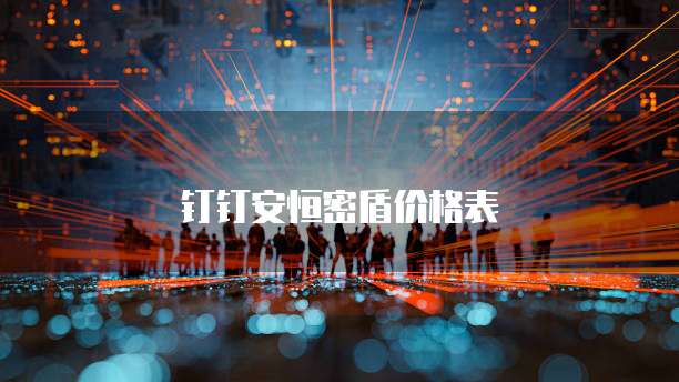 钉钉安恒密盾价格表
