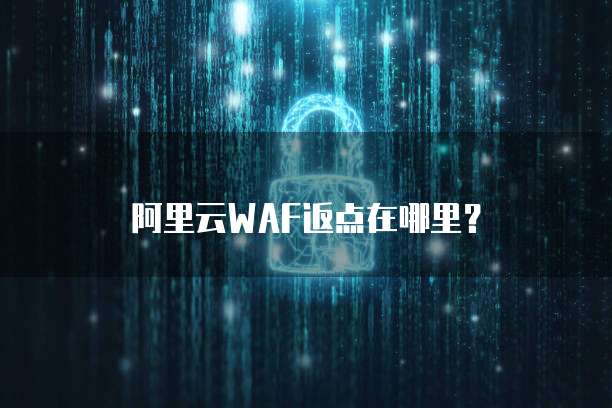 阿里云WAF返点在哪里?