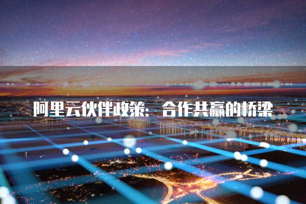 阿里云伙伴政策:合作共赢的桥梁