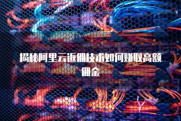 揭秘阿里云返佣技术如何赚取高额佣金