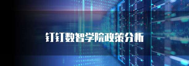 钉钉数智学院政策分析