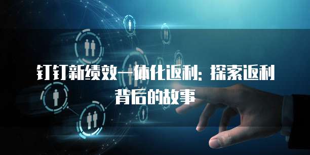 钉钉新绩效一体化返利: 探索返利背后的故事