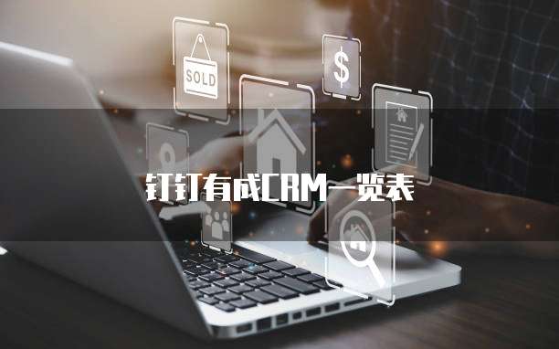 钉钉有成CRM一览表