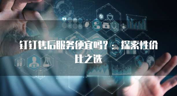 钉钉售后服务便宜吗?:探索性价比之选