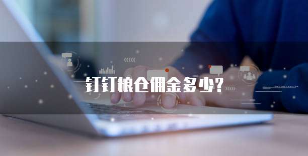 钉钉粮仓佣金多少?