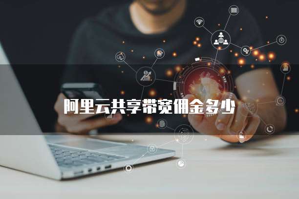 阿里云共享带宽佣金多少