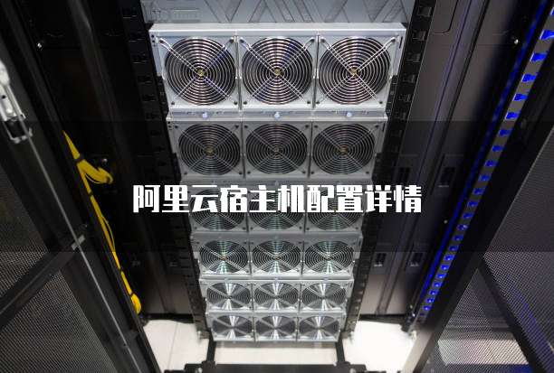 阿里云宿主机配置详情