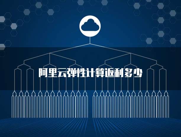 阿里云弹性计算返利多少