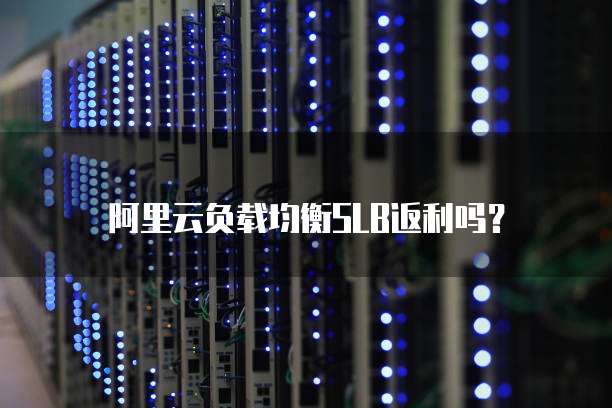 阿里云负载均衡SLB返利吗?