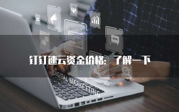 钉钉速云资金价格:了解一下