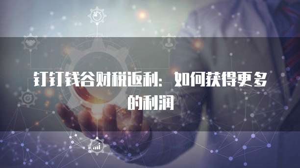钉钉钱谷财税返利:如何获得更多的利润
