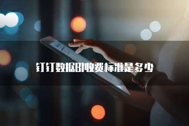 钉钉数据BI收费标准是多少