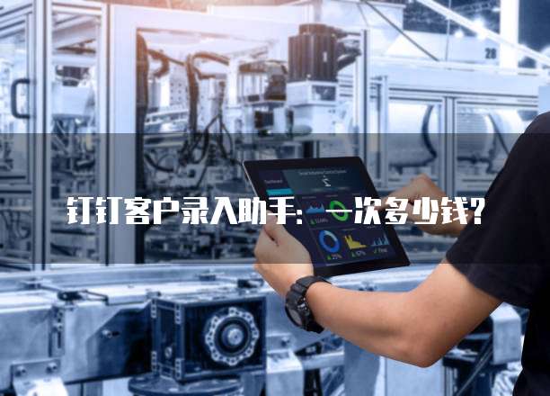 钉钉客户录入助手:一次多少钱?