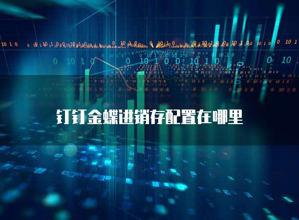 钉钉金蝶进销存配置在哪里