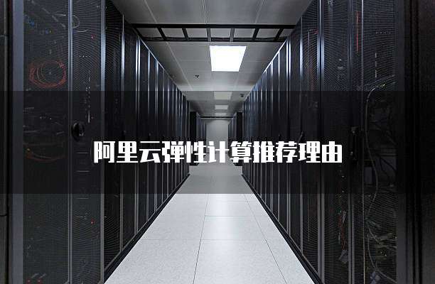 阿里云弹性计算推荐理由