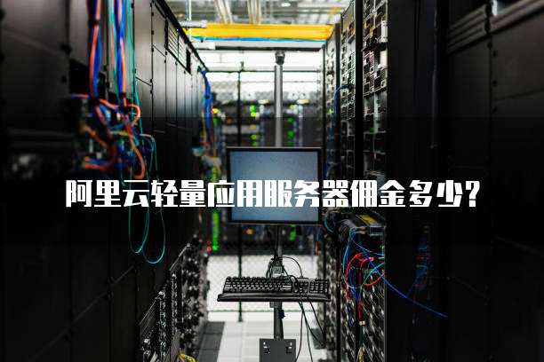 阿里云轻量应用服务器佣金多少？
