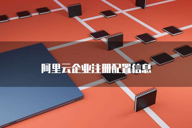 阿里云企业注册配置信息