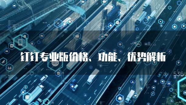 钉钉专业版价格、功能、优势解析
