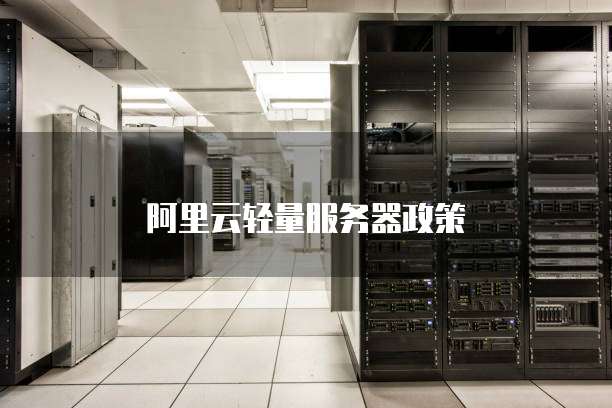 阿里云轻量服务器政策
