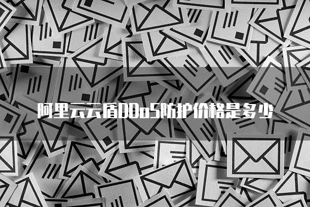 阿里云云盾DDoS防护价格是多少