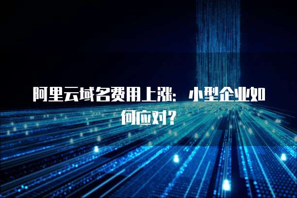 阿里云域名费用上涨:小型企业如何应对?