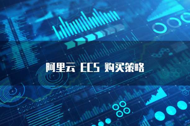 阿里云 ECS 购买策略