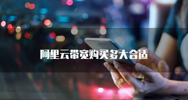 阿里云带宽购买多大合适