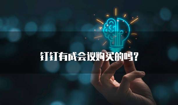 钉钉有成会议购买的吗?