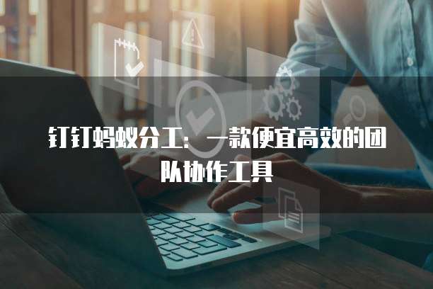 钉钉蚂蚁分工：一款便宜高效的团队协作工具