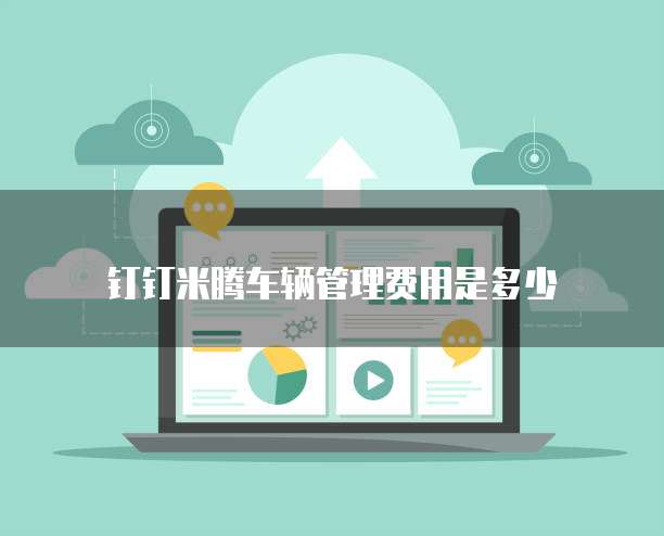 钉钉米腾车辆管理费用是多少