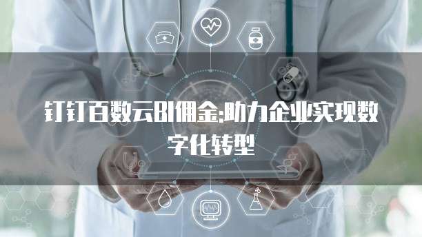 钉钉百数云BI佣金:助力企业实现数字化转型