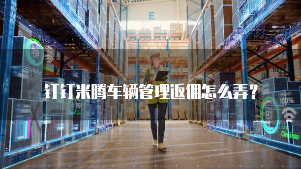 钉钉米腾车辆管理返佣怎么弄?