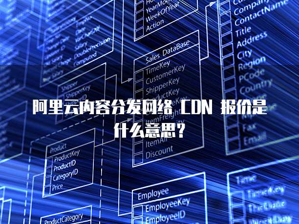 阿里云内容分发网络 CDN 报价是什么意思?