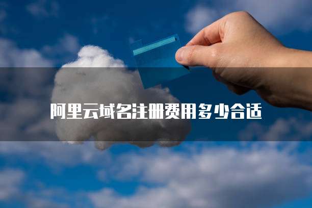 阿里云域名注册费用多少合适