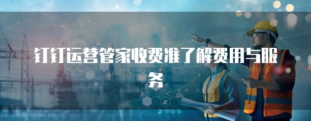 钉钉运营管家收费准了解费用与服务