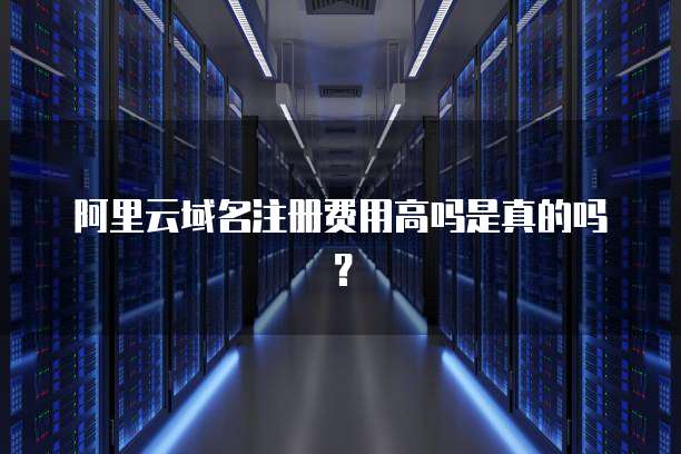 阿里云域名注册费用高吗是真的吗?