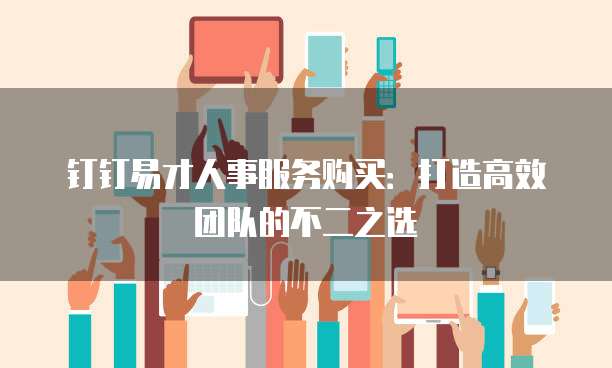 钉钉易才人事服务购买:打造高效团队的不二之选