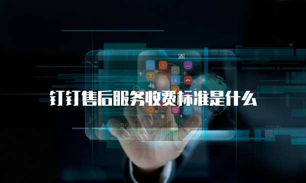 钉钉售后服务收费标准是什么