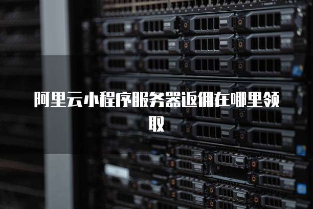 阿里云小程序服务器返佣在哪里领取