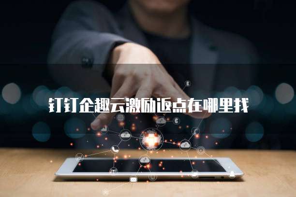 钉钉企趣云激励返点在哪里找